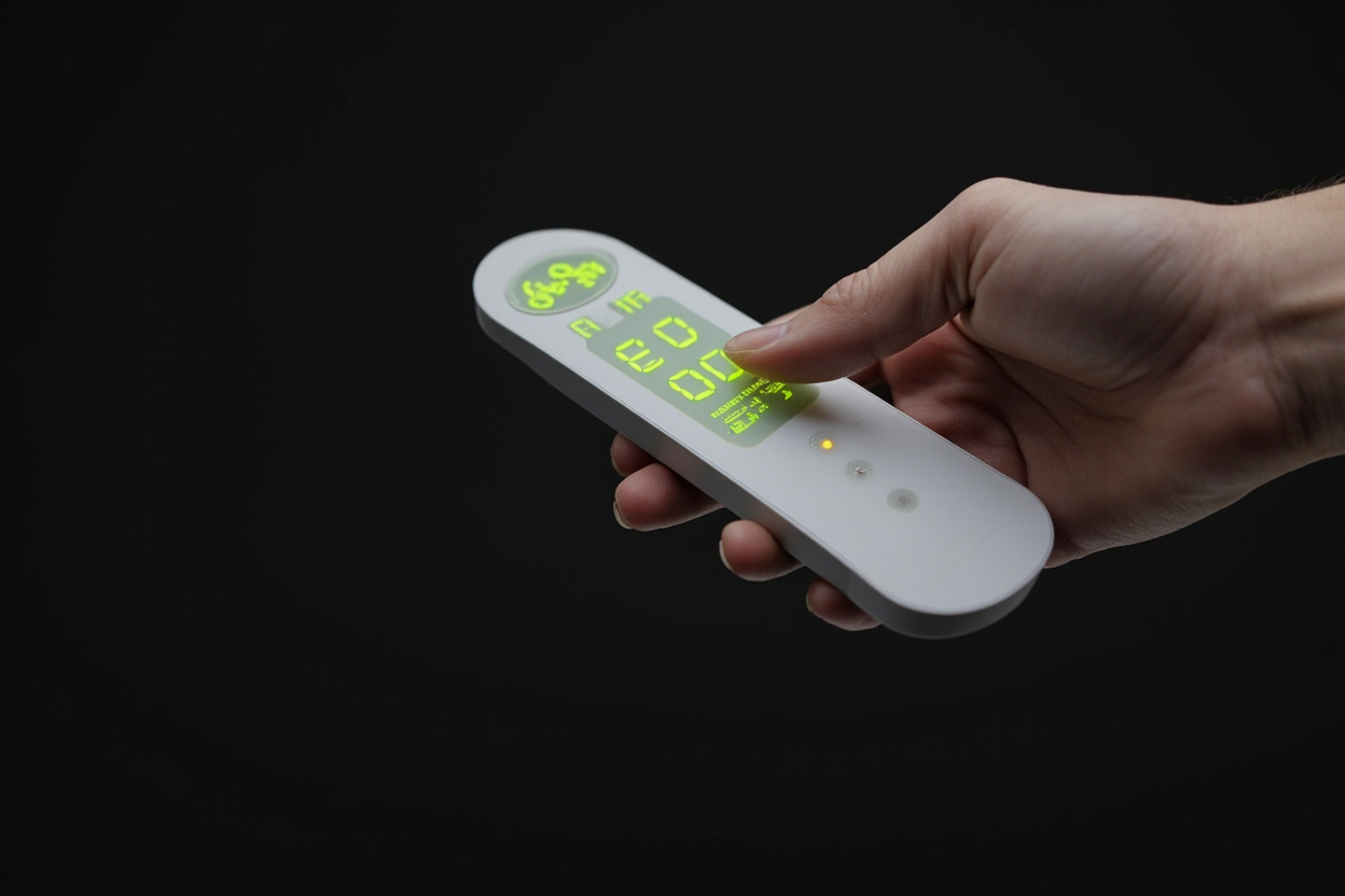 WalkingPad A1 Pro remote control and LED display in operation